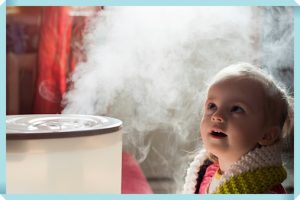 Baby and humidifier